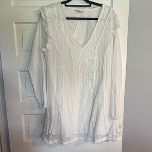 Amanda’s Embroidered Elegant White Women's Dress